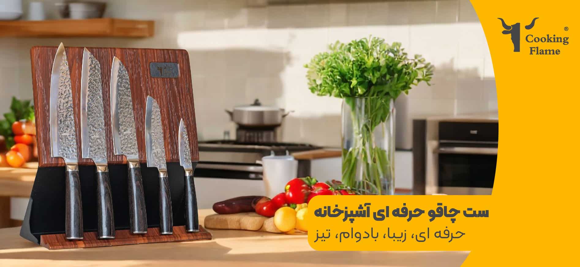ست چاقو آشپزی حرفه ای